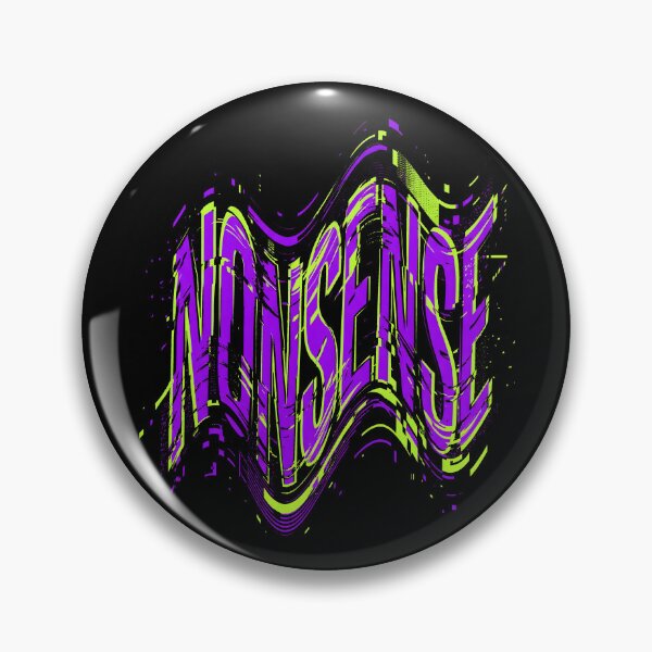 Item preview, Nonsense Glitch Streetwear Distorted Typography designed and sold by SplashTastic.