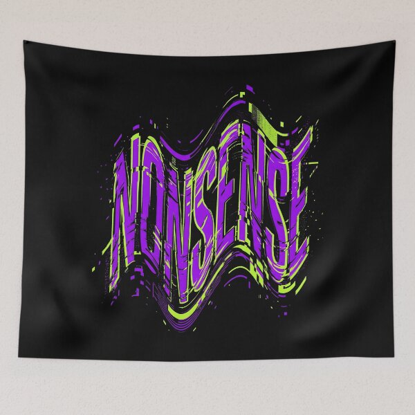 Item preview, Nonsense Glitch Streetwear Distorted Typography designed and sold by SplashTastic.