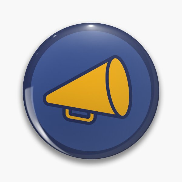 Item preview, Student Voice Megaphone Button designed and sold by Kentucky Student Voice Team.