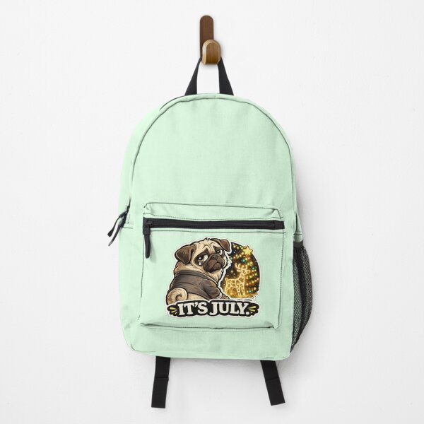 Item preview, Pug Funny Christmas Lights July Neighbor Humor Sticker designed and sold by Gentlestate.