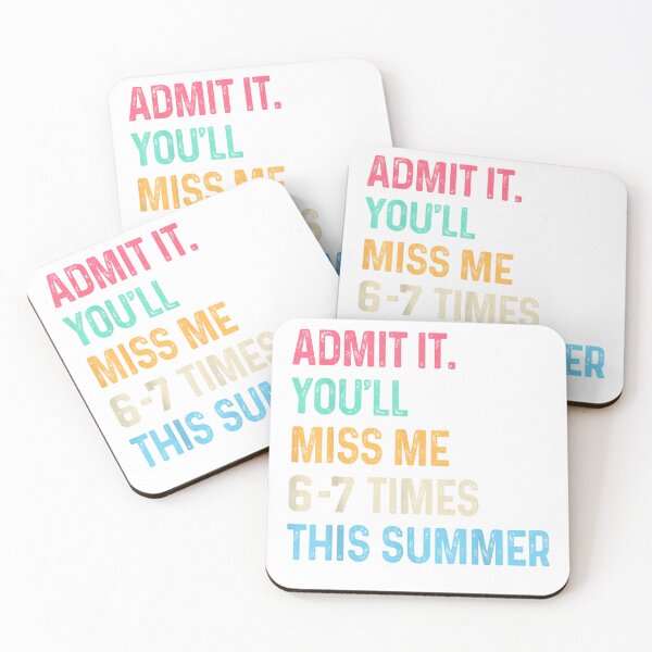 Item preview, Admit It You'll Miss Me 6-7 Times This Summer Funny Last Day T-Shirt designed and sold by RKdrawings.