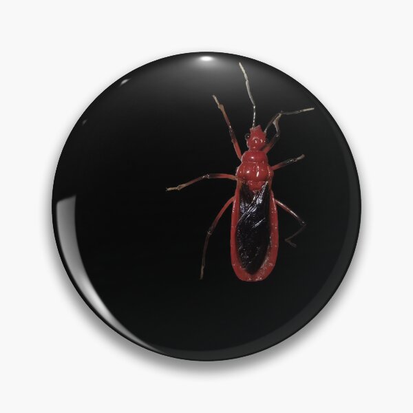 Item preview, Minimalist Red and Black Assassin Bug Art designed and sold by Ployphaiphai .