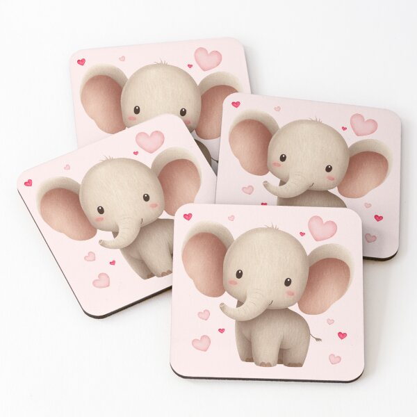 Item preview, Baby Elephant designed and sold by bubblyrainbow.