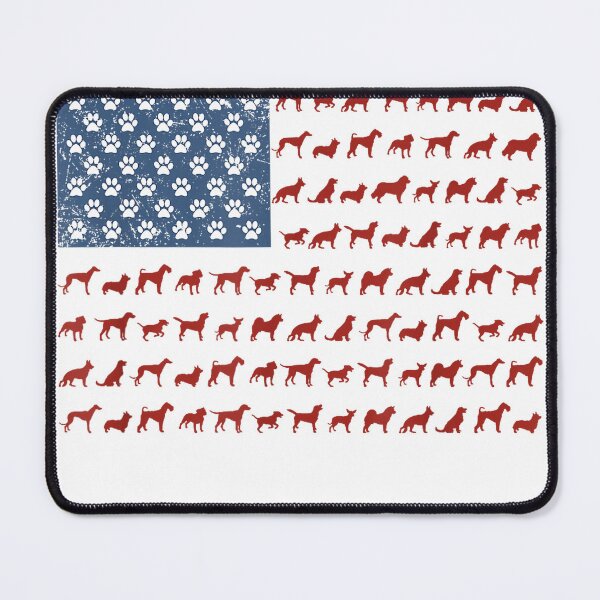 Item preview, American Flag Dogs and Paws 4th of July Shirt T-Shirt designed and sold by gidget-gadget.