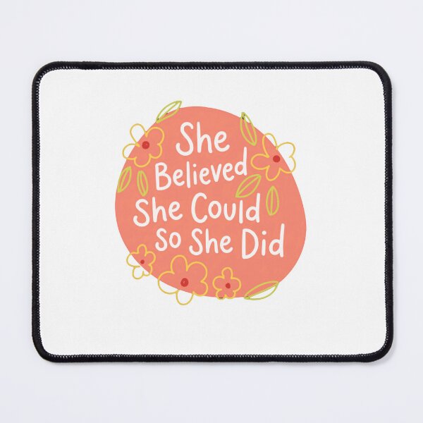 Item preview, She Believed She Could So She Did Motivational Quote Women Empowerment Gift designed and sold by RetroMini2026.