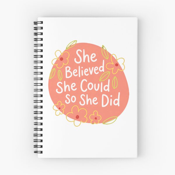 Item preview, She Believed She Could So She Did Motivational Quote Women Empowerment Gift designed and sold by RetroMini2026.