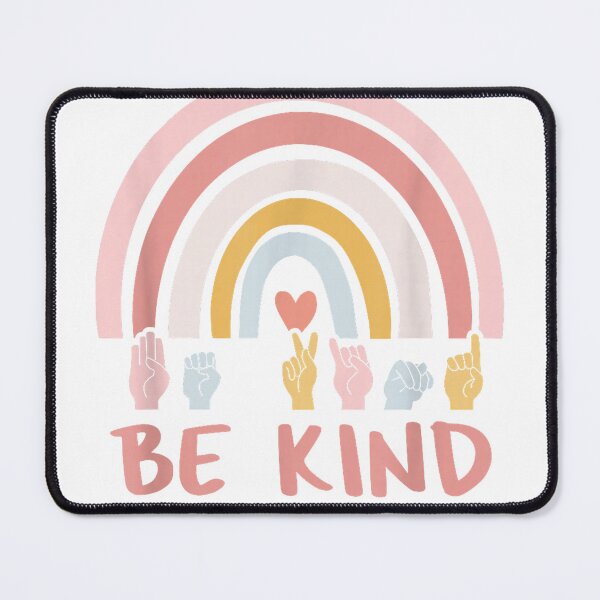 Item preview, Be Kind ASL Sign Language Deaf SPED Teacher Kids Men Women T-Shirt designed and sold by RKdrawings.