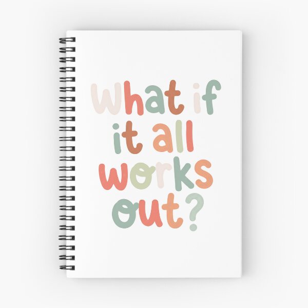 Item preview, What If It All Works Out? Optimism Encouragement Motivation designed and sold by RetroMini2026.