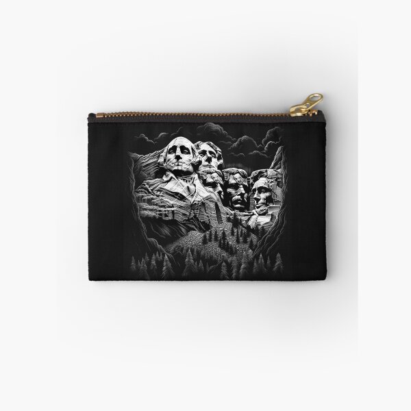 Item preview, Black and White Mount Rushmore Landscape Art designed and sold by inkoutninja.