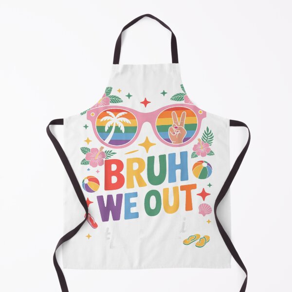 Item preview, Bruh We Out Lunch Lady Last Day Of School Funny Summer T-Shirt designed and sold by RKdrawings.