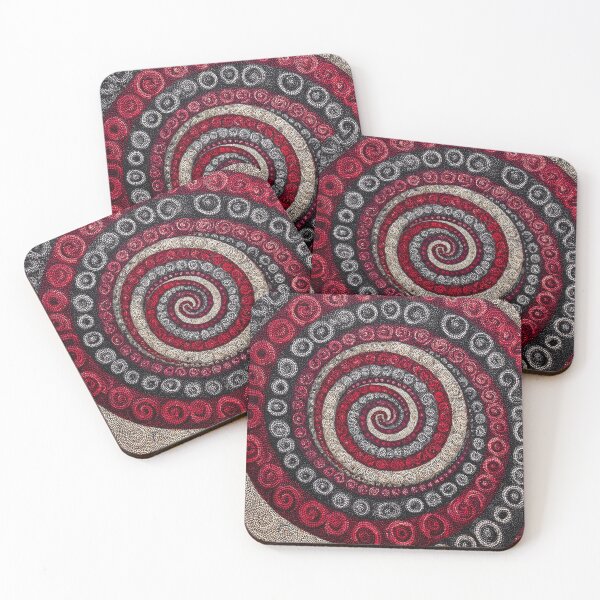 Item preview, Aboriginal Inspired Art - Hypnotic Spiral Circle designed and sold by GrinGalore.