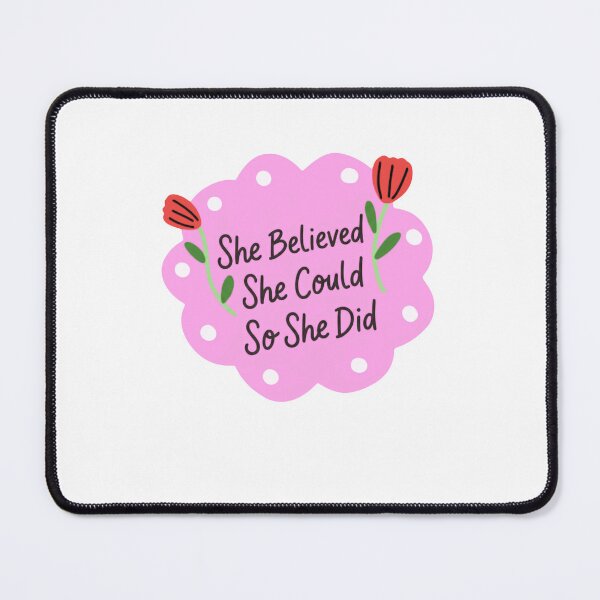Item preview, She Believed She Could So She Did Women Empowerment Motivational Inspiration designed and sold by RetroMini2026.