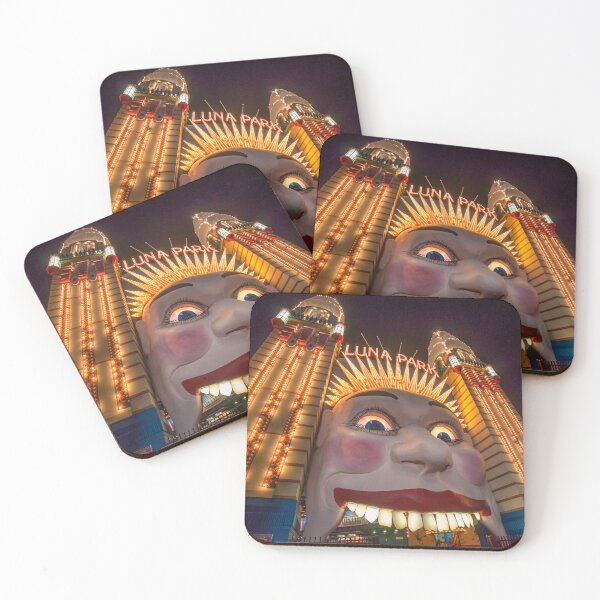 Item preview, Sydney Luna Park Face at Night | Iconic Illuminated Entrance, Milsons Point, NSW, Australia Art designed and sold by Ross.A.Campbell.