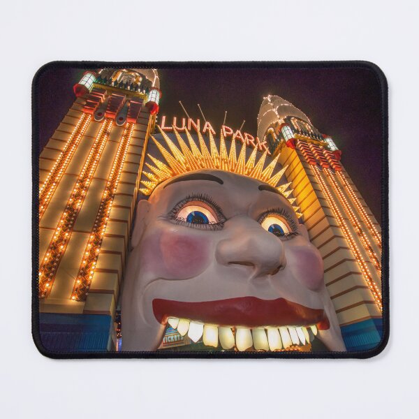 Item preview, Sydney Luna Park Face at Night | Iconic Illuminated Entrance, Milsons Point, NSW, Australia Art designed and sold by Ross.A.Campbell.