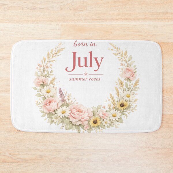 Item preview, Born In July Summer Roses Birthday Gift  for Her Women Floral Wreath Shirt designed and sold by DreamelleStudio.