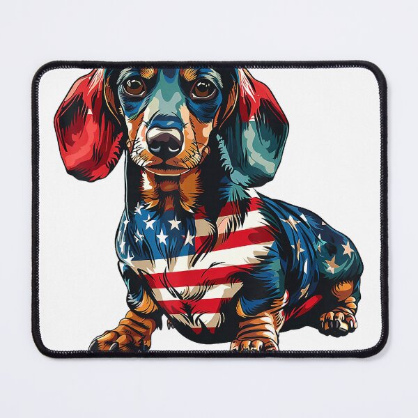 Item preview, Dachshund Dog 4th of July American Flag Gifts for Men Women T-Shirt designed and sold by gidget-gadget.