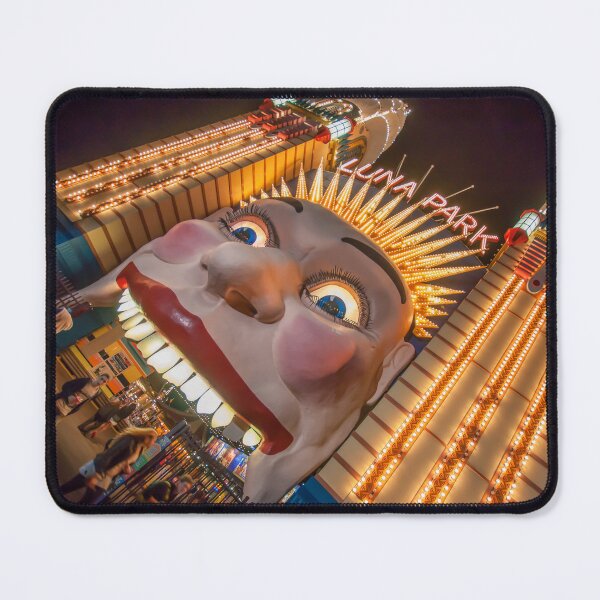 Item preview, Sydney Luna Park Face at Night | Iconic Illuminated Entrance, Milsons Point, NSW, Australia Art designed and sold by Ross.A.Campbell.