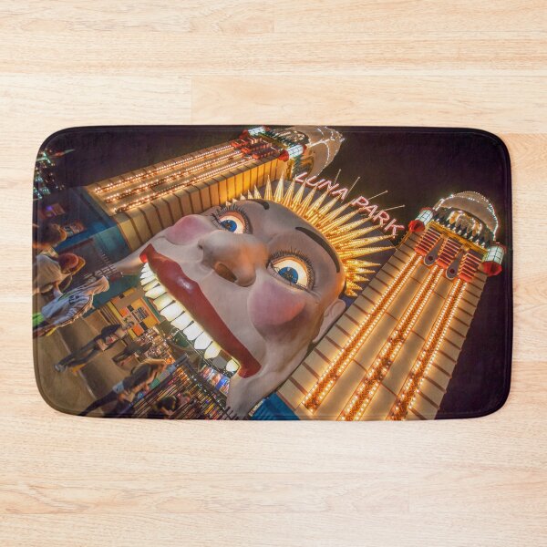 Item preview, Sydney Luna Park Face at Night | Iconic Illuminated Entrance, Milsons Point, NSW, Australia Art designed and sold by Ross.A.Campbell.