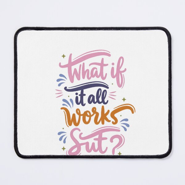 Item preview, What If It All Works Out Motivational Inspirational Positive Thinking designed and sold by RetroMini2026.