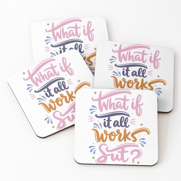 Item preview, What If It All Works Out Motivational Inspirational Positive Thinking designed and sold by RetroMini2026.