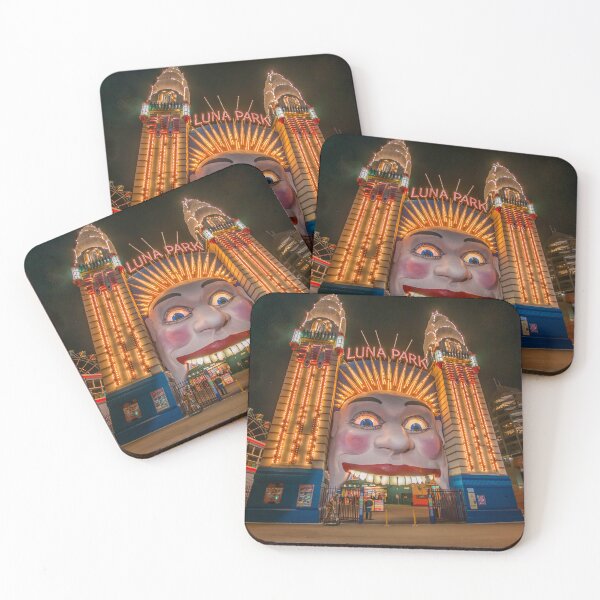 Item preview, Sydney Luna Park Face at Night | Iconic Illuminated Entrance, Milsons Point, NSW, Australia Art designed and sold by Ross.A.Campbell.