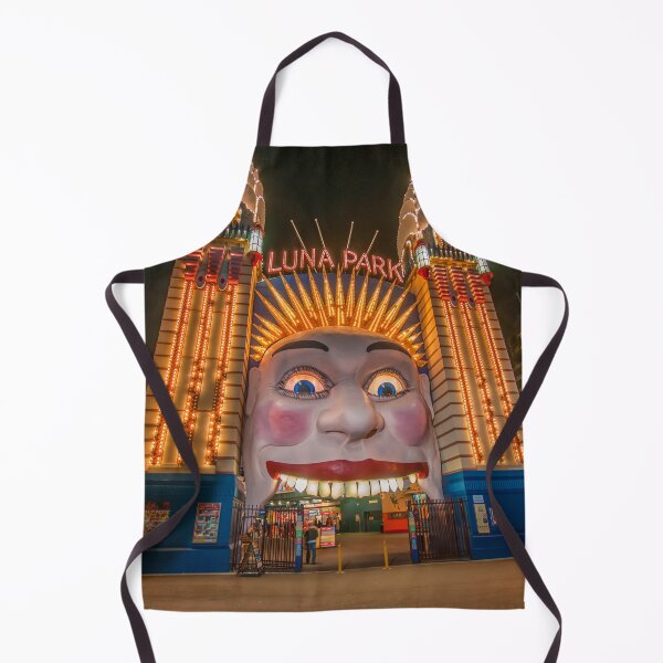 Item preview, Sydney Luna Park Face at Night | Iconic Illuminated Entrance, Milsons Point, NSW, Australia Art designed and sold by Ross.A.Campbell.