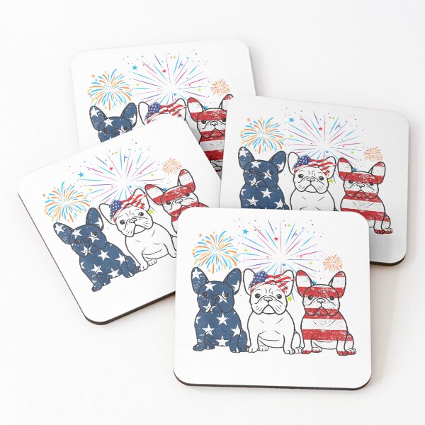 Item preview, French Bulldog American Flag 4th of July Independence Day T-Shirt designed and sold by RKdrawings.