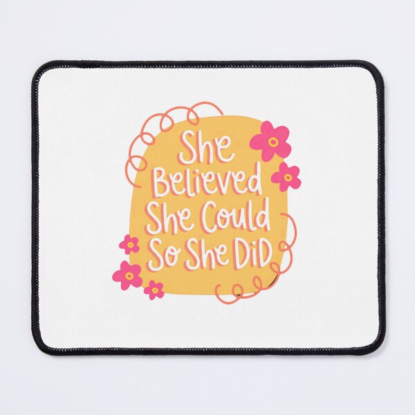 Item preview, She Believed She Could So She Did Motivational Quote Women Empowerment designed and sold by RetroMini2026.