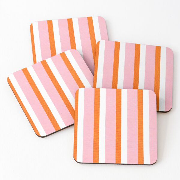 Item preview, Retro Orange And Pink Striped Seamless Pattern designed and sold by SplashTastic.