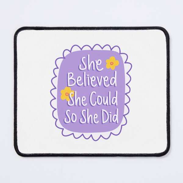 Item preview, She Believed She Could So She Did Inspirational Quote Women Empowerment Motivation designed and sold by RetroMini2026.
