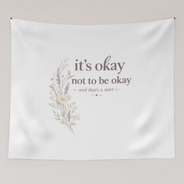 Item preview, It's Okay Not To Be Okay Mental Health Gift for Her Women Awareness Shirt designed and sold by DreamelleStudio.