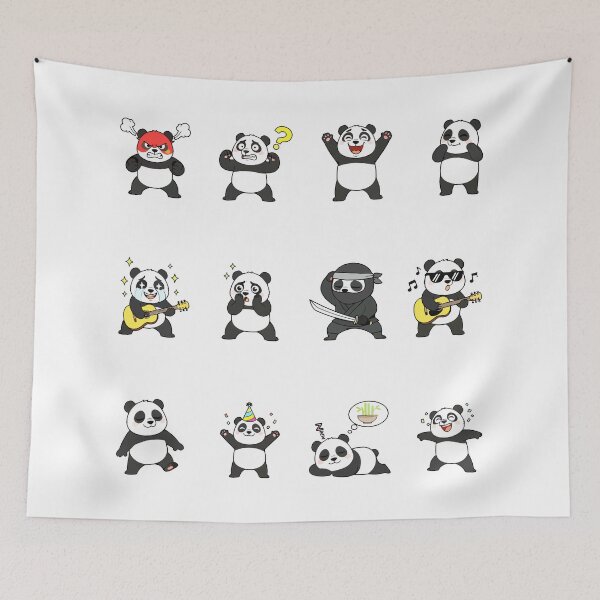 Item preview, Cute Panda Emoji Sticker Pack designed and sold by RamyGallery.
