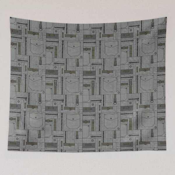 Item preview, Tactical Industrial Techwear Utility Seamless Pattern designed and sold by SplashTastic.