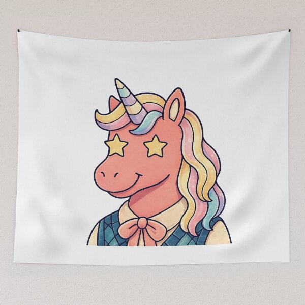 Item preview, Retro Unicorn Vintage Rainbow Tee designed and sold by SoftSproutstu.