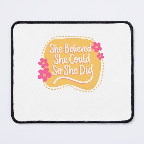 Item preview, She Believed She Could So She Did Motivational Quote Women Empowerment designed and sold by RetroMini2026.