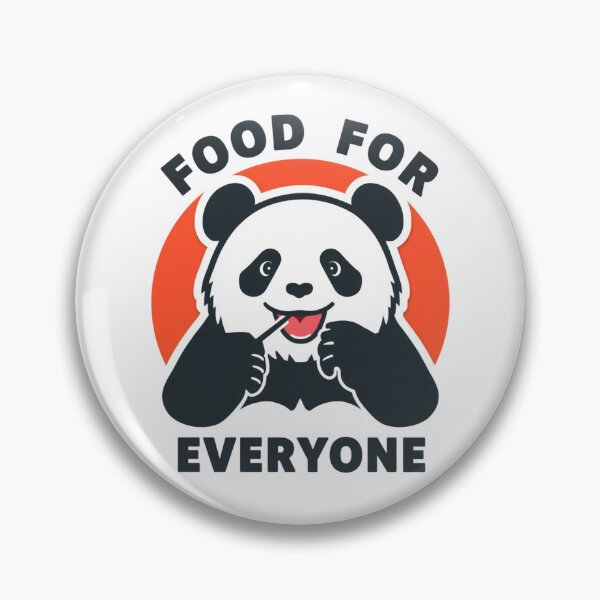 Item preview, Food For Everyone Panda Shirt Funny Foodie Gift Panda Lover World Food Day Tee designed and sold by Sky-bully.