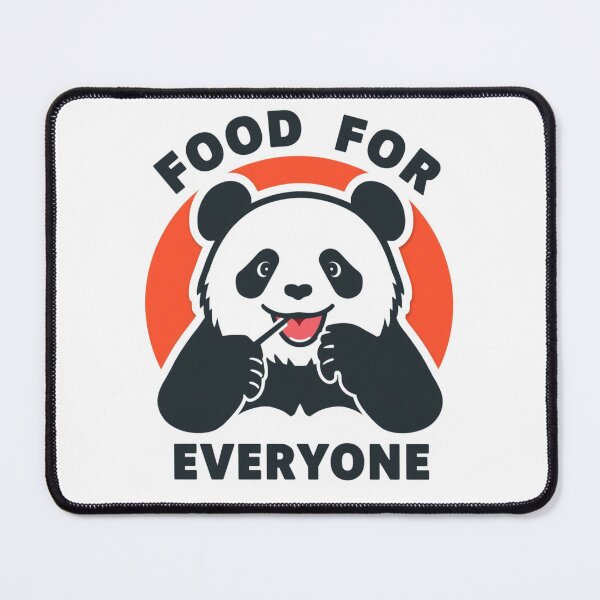 Item preview, Food For Everyone Panda Shirt Funny Foodie Gift Panda Lover World Food Day Tee designed and sold by Sky-bully.
