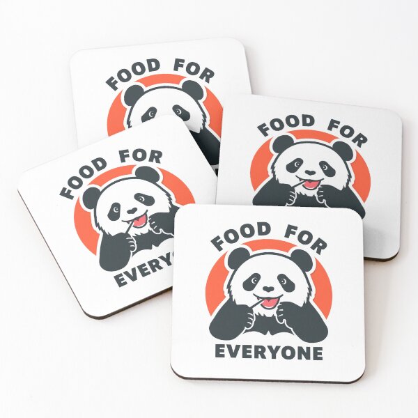 Item preview, Food For Everyone Panda Shirt Funny Foodie Gift Panda Lover World Food Day Tee designed and sold by Sky-bully.