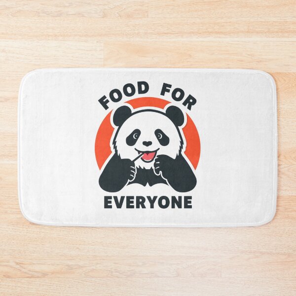 Item preview, Food For Everyone Panda Shirt Funny Foodie Gift Panda Lover World Food Day Tee designed and sold by Sky-bully.