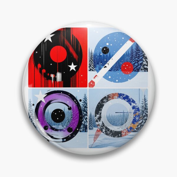 Item preview, cosmic pop geometry snowy winter colorful geometric abstract design designed and sold by SmashingDeals.