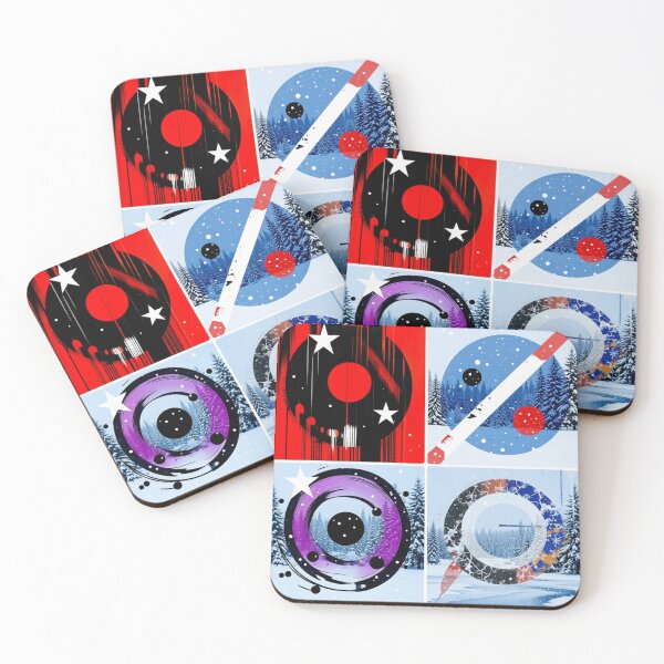 Item preview, cosmic pop geometry snowy winter colorful geometric abstract design designed and sold by SmashingDeals.