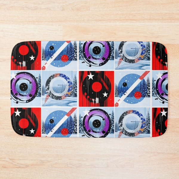 Item preview, cosmic pop geometry snowy winter colorful geometric abstract design designed and sold by SmashingDeals.