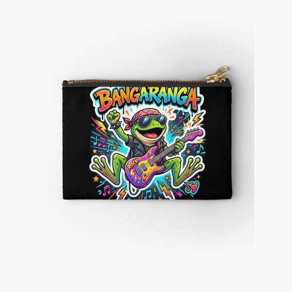 Item preview, BANGARANGA Rock Star Frog – Electric Guitar Cartoon Graffiti Art designed and sold by ArtsyExplorer.