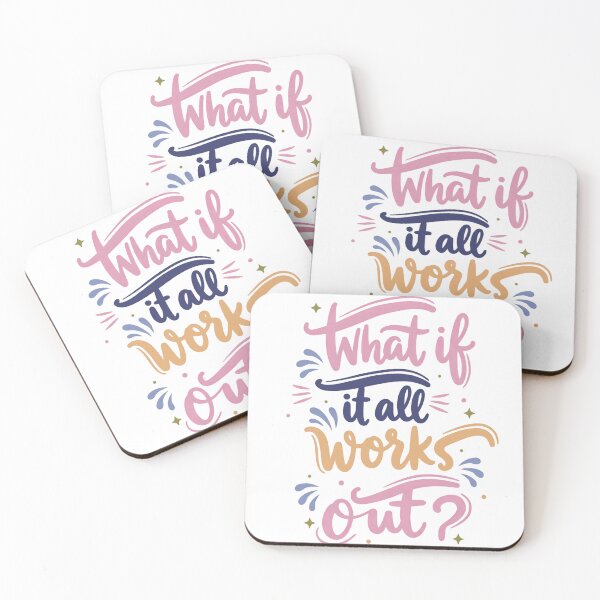 Item preview, What If It All Works Out? Inspirational Positive Thinking Message designed and sold by RetroMini2026.