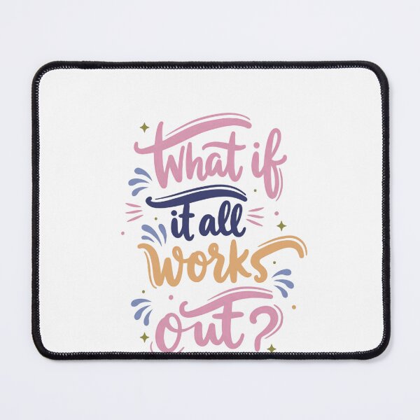 Item preview, What If It All Works Out? Inspirational Positive Thinking Message designed and sold by RetroMini2026.