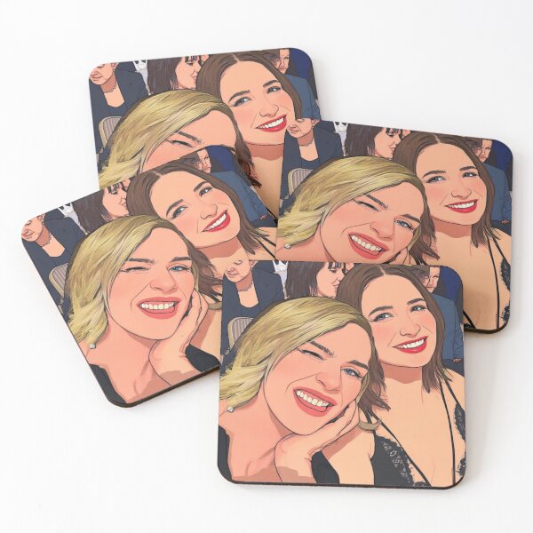Item preview, Rhea Seehorn & Karolina Wydra Selfie Fan Art designed and sold by Stephisy.