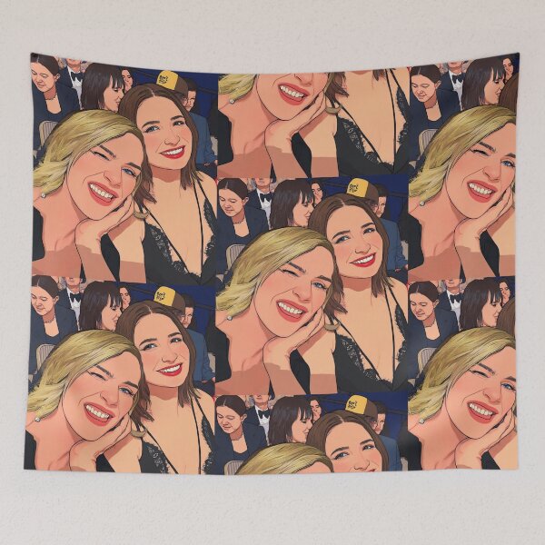 Item preview, Rhea Seehorn & Karolina Wydra Selfie Fan Art designed and sold by Stephisy.