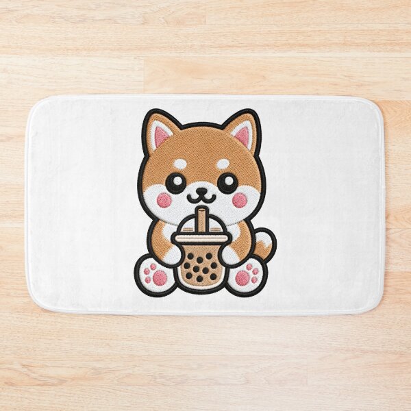 Item preview, Cute Kawaii Dog Drinking Bubble Tea designed and sold by IYI.