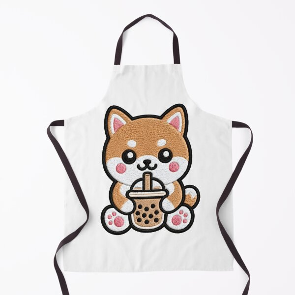 Item preview, Cute Kawaii Dog Drinking Bubble Tea designed and sold by IYI.