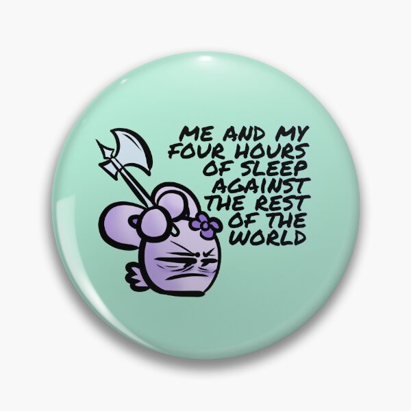Item preview, Me and my four hours of sleep against the rest of the world - Claninchen bunny designed and sold by Claninchen.